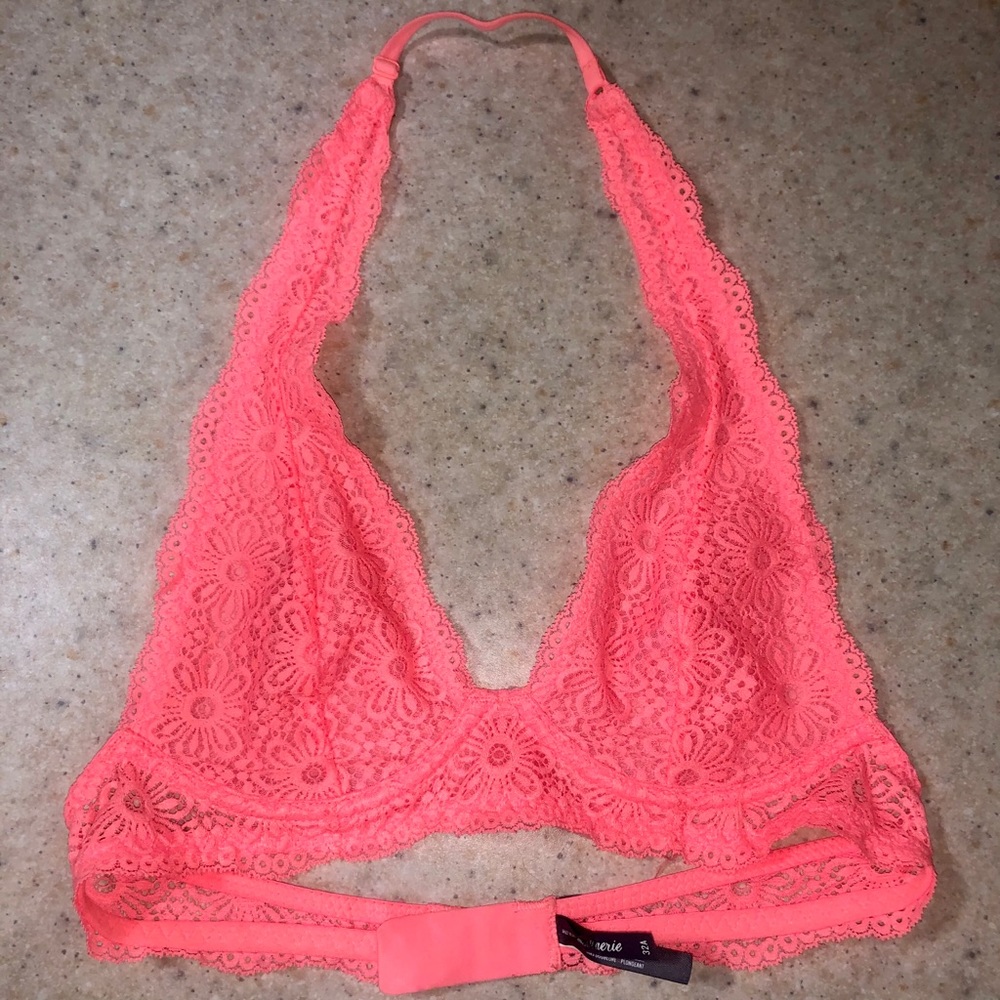 Aerie halter unlined plunge Bra 32A